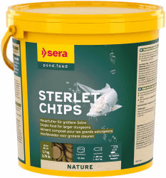 sera Stör Chips Nature XXL 3,8 Ltr. (1,7 kg) - Das natürliche Hauptfutter für größere Störe