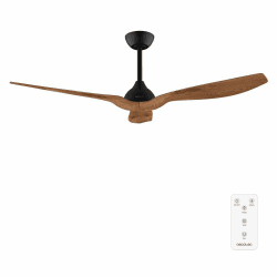Cecotec - Deckenventilatoren EnergySilence Aero 5200 BlackWood, DC 36W Motor, Durchmesser 132 cm, Steuerung, Timer, Sommer und Winter, Klingen, einstellbare Höhe 12,5 oder 25 cm, still