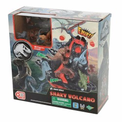 EPOCH Games - Jurassic World Shaky Volcano, 7509, Dinosaurier Spielzeug, Brettspiel für Kinder ab 4 Jahren