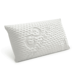 FMP Matratzenmanufaktur Orthopädisches Nackenstützkissen viscoelastisches Kissen, Visco Kopfkissen, Kissen, Nackenkissen 6,5 cm hoch, weiß