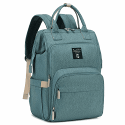 Pomelo Best Baby Wickelrucksack stylische Wickeltasche Rucksack mit Haken wasserdicht multifunktional Große Kapazität Rucksack für unterwegs