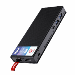 MeLE PCG02 Pro Lüfterloser Mini-PC Stick, Reddot Gewinner 2024, N100 8GB 256GB, Dual HDMI2.0, 4k 60Hz, BIOS-Entsperrung für für Linux Ubuntu