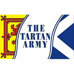AZ FLAG - Flagge Tartan Army Von Schottland - 150x90 cm - Schottischen Fußballnationalmannschaft Fahne 100% Polyester mit Messing-Ösen - 110g