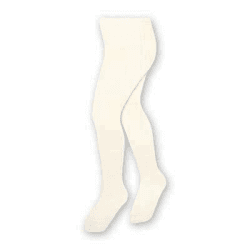STEVEN Einfache Und Glatte Baumwollstrumpfhose Für Kinder/Höhe 68cm bis 158cm/Perfekt Für Kühlere Tage/Blickdicht/Strumpfhosen Für Kinder/Unisex/Alter 0-11 92-98 Ecru
