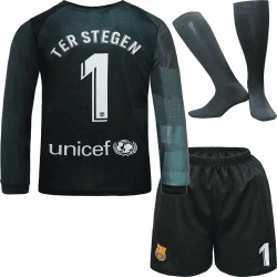 NIHMEX Barcelona TER Stegen Kinder Torwart Trikot Fußball #1, Neu Saison, Shorts Socken Torwarttrikot Angebot bei HelloDeals