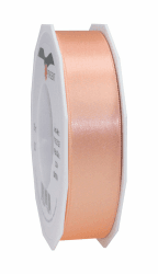 PRÄSENT C.E. Pattberg Satin apricot, 25 m Satinband zum Einpacken von Geschenken, 25 mm Breite, Geschenkband zum Dekorieren & Basteln, Dekoband, Anlass 25 m x 25 mm Apricot
