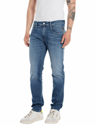Replay Herren Jeans Anbass Slim-Fit Bio 28W / 34L Medium Blue 009-7