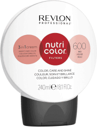 REVLON PROFESSIONAL Nutri Color FILTERS – FASHION FILTERS 600 Rot, 240 ml, pflegende Farbmaske mit INSTA-PIC-TECHNOLOGY, Tönungsmaske für aufregende Farbergebnisse & intensive Haarnuancen 600 Rot 240 ml (1er Pack)