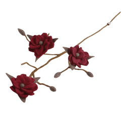 Én Gry & Sif Dekorative Zweig-Magnolie für Vase im skandinavischen Stil, Naturfilz, handgefertigt, Fairtrade-zertifiziert, künstliche Blume, Muttertag, Valentinstag, Hochzeitsgeschenk, Frühling,