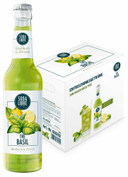 Soda Libre | The Basil | Alkoholfreies Erfrischungsgetränk | Basilikum und Zitrone | 6% Fruchtgehalt | 12 x 330ML