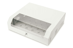 DIGITUS Netzwerk-Schrank 19 zoll 3 HE + 2 HE - Horizontale Aufputz-Wandmontage - Kompakt - Traglast 30 kg - Grau