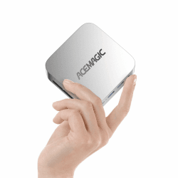 ACEMAGIC V1 Mini PC,12th Gen Ιntel Alder Lake N97 Mini PC (bis zu 3,60 GHz),16GB DDR4 512GB M.2 SSD Mini Computer mit W11 Pro | RJ45 | 4K HDMI+DP | WiFi 5 für Zuhause/Büro/Schule