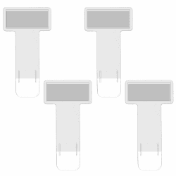 Giantree Parkscheinhalter Windschutzscheibe, 4 Stück Selbstklebend Windschutzscheibe Kartenhalter Transparente Ticket Halterung Auto Tickets Clips Ticket Halterung Auto Parkschein (4 Stück Weiß)