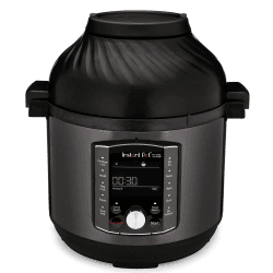 Instant Pot Pro Crisp 11-in-1-Elektro-Multikocher – Schnellkochtopf, Heißluftfritteuse, Slow Cooker, Dampfgarer, Grill, Dörrgerät und Sous-Vide-Maschine – Schwarzer Edelstahl,1500 W, 7.6 L,