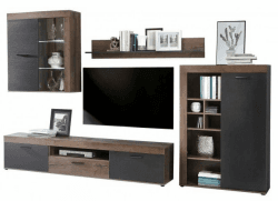 Forte Wohnwand Valentin in Schlammeiche für 214€ inkl. Versand (statt 363€)