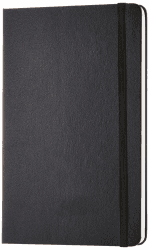 Amazon Basics Notizbuch, klassisches Design, Größe, Schwarz