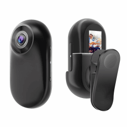 OBEST 360° Action Kamera 1080P Magnetische Taschen-Daumenkamera Aktion Kamera, Mini Action Cam, Motorrad Bodycam, Helmkamera, Outdoor Sport Kamera mit Bildschirm