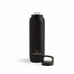 waterdrop® All Purpose Thermosflasche 1L. isolierte Edelstahl Trinkflasche. 24h kalt - 12h heiß. auslaufsicher & bruchsicher