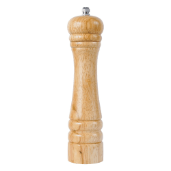 DeroTeno Pfeffermühle aus Gummibaumholz mit Keramikmahlwerk, H 21 cm