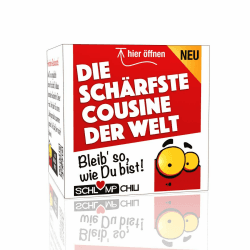 Schlump-Chili⎥Die schärfste Cousine der Welt - ein witziges und originelles Geschenk Set z.B. zum Geburtstag, Weihnachten, Ostern oder Muttertag
