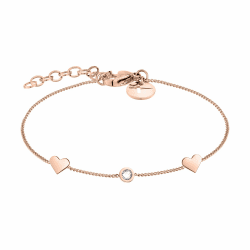 Tamaris Damen Armband aus Edelstahl Roségold