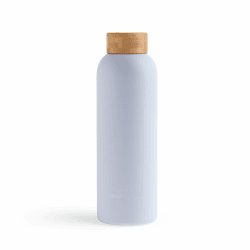 waterdrop® Steel Bottle 600ml isolierte Trinkflasche auslaufsicher | Thermosflasche 24h kalt, 12h heiß | doppelwandige Edelstahl Wasserflasche | bruchsicher | Kohlensäure geeignet