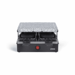 Raclette Maschine 4 Personen 600w + Grillstein - doc242 - livoo