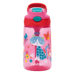 Contigo Kinder Trinkflasche Gizmo Flip Autospout mit Strohhalm, BPA-freie Wasserflasche, auslaufsicher, ideal für Kindergarten, Schule und Sport, 420 ml