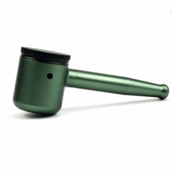 Premium Pur-Pfeife | CNC Aluminium | 1g Kapazität - 3-teilig | | Leichte Reinigung| Pfeife Smoking Pipe Rauchen | Gebrauch von Tabakwaren (Grün)