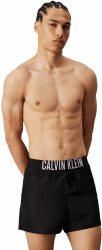 Calvin Klein Herren Badeshorts Short Waistband Kurz S Schwarz (Pvh Black)
