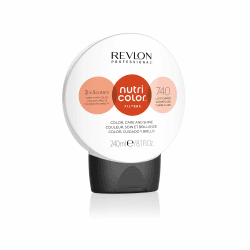 REVLON PROFESSIONAL Nutri Color FILTERS – TONING FILTERS 740 Mittelblond Kupfer Intensiv, 240 ml, pflegende Farbmaske mit INSTA-PIC-TECHNOLOGY™, Tönungsmaske zur Farbauffrischung für Kupfernuancen 740 Mittelblond Kupfer Intensiv 240 ml (1er Pack)