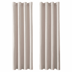 MRTREES Vorhänge Blickdicht Beige Gardinen mit Ösen 2er Set, 230 cm Lang, 140 cm Breit, Verdunklungsvorhänge Thermovorhang Gegen Kälte für Wohnzimmer Kinderzimmer Blackout Curtain H230 x B140 cm (2er Pack) Beige