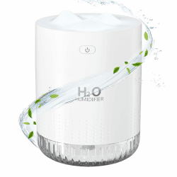 Luftbefeuchter Mini Luftbefeuchter klein USB einstellbar Mit Led-Licht AIR Humidifier mini with Soft Night Light für bedroom plants kinderzimmer Büro,Babyzimmer (3 Hügel)