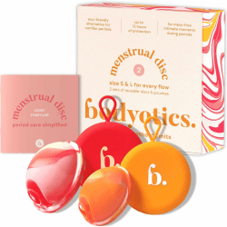 Wiederverwendbare Femdisc Periodenscheibe,bis zu 12 Stunden,nachhaltige Menstruationsscheibe als Alternative zu Tampons und Menstruationstasse,Menstruationsscheibe für leichte oder starke Regelblutung