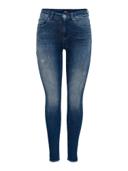 ONLY Female Skinny Jeans ONLBLUSH Mittlere Taille Skinny Fit Jeans M / 30L Blau (Dark Blue Denim)