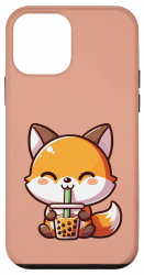 Hülle für iPhone 12 mini Kawaii Füchse Bubble Tea Boba Fuchs