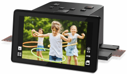 Digitaler Film und Diascanner mit großem 5-Zoll-LCD-Display, Dia Scanner zum Digitalisieren Negativscanner, konvertiert 135, 126 KPK, 110 Negative und Super 8-Film in 22 MP JPEG
