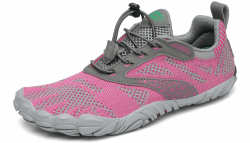 SAGUARO Unisex Minimalistische Barfußschuhe Traillaufschuhe Atmungsaktiv Schnell Trocknend Badeschuhe 40 EU Rouge Rosa