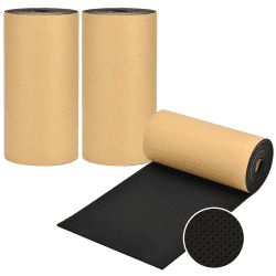 DUOJIN Garagen Wandschutz Türkantenschutz, 2X Garagen Wandschutz je 2m lang Selbstklebend 6MM Extra Dicker Auto Schutz Garage Prallschutz für Auto und Garagenwand (4MM)