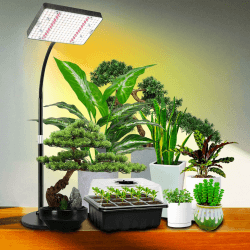 Pflanzenlampe LED Vollspektrum, UV-IR Vollspektrum Pflanzenlicht für Zimmerpflanzen, Pflanzenleuchte LED 2000 Lumen, Grow Lampe LED 208 LEDs, Wachstumslampe für Pflanzen, Daisy Chain, On/Off Schalter