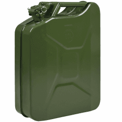 MONZANA® Metallkanister 20 L Stahl 36x17x46cm UN-Zulassung olivgrün Benzinkanister Kraftstoffkanister Ölkanister Reservekanister Werkstatt Diesel