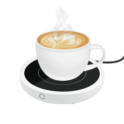 Mcbazel Kaffeewärmer mit 3 Temperatureinstellungen (bis zu 176°F/80℃), elektrischer Tassenwärmer mit Touch Button & Lichtanzeige Tassenwärmer beheizter Untersetzer für Zuhause/Büro