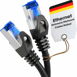 KabelDirekt Netzwerkkabel – Überträgt maximale deutsche Glasfaser-Geschwindigkeit – Netzwerk, Ethernet Kabel, LAN & Patch Kabel – 10 m – In 0,25-30m – Gigabit-Netz, Router/Modem, RJ45 (silbern)