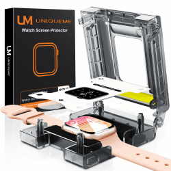 UM UNIQUEME 4 Stück Schutzfolie für Apple Watch Series 10 42 mm Folie,Flexible TPU für iwatch 42 mm Displayschutz, Blasenfreie, Weich HD Klar Displayfolie, Volle Abdeckung, Anti-Staub