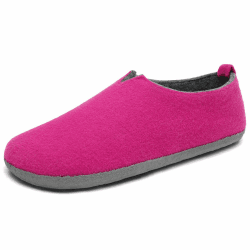Mishansha Unisex Filzpantoffeln Winter Indoor Hausschuhe Mit Latex Sohlen, Gr.36-47 42 EU Rosa