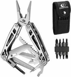 Mossy Oak Multifunktionszange,21 in 1 Multi-Tool Multifunktion mit Zange Klappmesser, Faltbares Multitool, Camping Wandern Reparieren,inkl tragbare Tasche