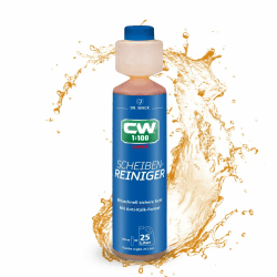 DR. WACK - CW1:100 Super Scheibenreiniger 250 ml - Konzentrat mit Antikalk-Formel - Reiniger für Scheinwerfer- & Scheibenwaschanlagen - Hohe Ergiebigkeit für 25 l Flüssigkeit - Hochwertige Autopflege
