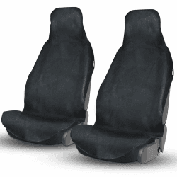 Upgrade4cars 2 x wasserdichter Autositzschoner für Vordersitze aus Oxford | Fahrersitz Schonbezug für Arbeit, Sport usw. | Autositz-Auflage Universal | Auto-Sitzbezug vorne