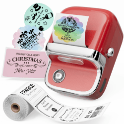 Phomemo M150 Bluetooth Etikettendrucker, 2024 Upgrade Etikettiergerät Selbstklebend, Beschriftungsgerät für Barcode, Einzelhandel, Büro, Label Printer Kompatibel mit iOS und Android,Druckgröße 20-50mm