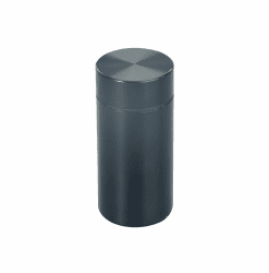 Stash Metall Dose für Kräuter, Pillen und Gewürze | ø73x34mm 100ml | Geruchsdicht u. Wasserdicht | Metall Aluminium | Premium Transportbox | Hochwertige Tube Box Aufbewahrung | Clean Design (Schwarz)